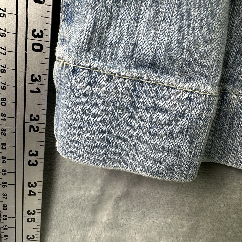 Seven7 Jeans Womens 29 Light Wash Flare Leg Stretch Denim Low Rise Y2K - Picture 13 of 16